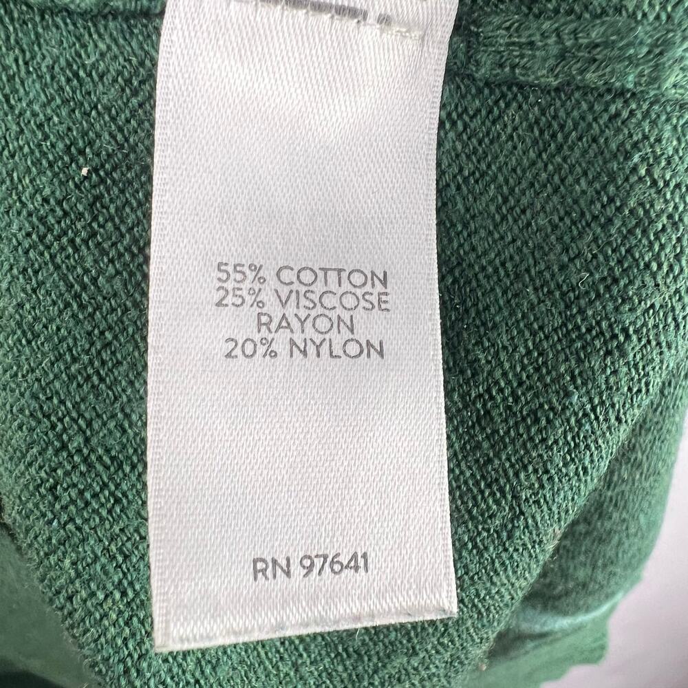 J. Jill Green Tie Dye Sweater, Cotton Blend, Lightweight Pullover, Casual Cozy - Picture 8 of 14